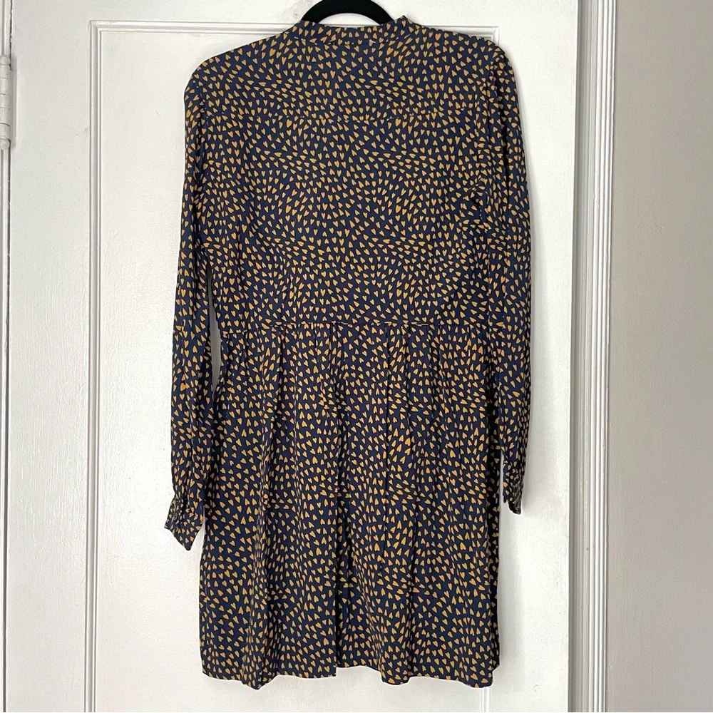 NWT Bonpoint $395 Navy Heart Dress Small Sample - Picture 3 of 11